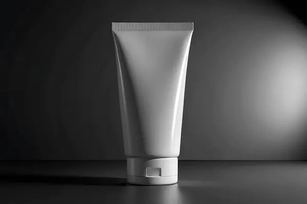 Tek renkli Boş Tüplü Model Minimalist Cilt Paketleme Tasarımı Güzellik Ürünleri Tasarımı