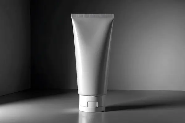 Tek renkli Boş Tüplü Model Minimalist Cilt Paketleme Tasarımı Güzellik Ürünleri Tasarımı