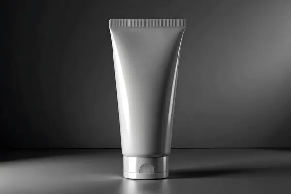 Tek renkli Boş Tüplü Model Minimalist Cilt Paketleme Tasarımı Güzellik Ürünleri Tasarımı