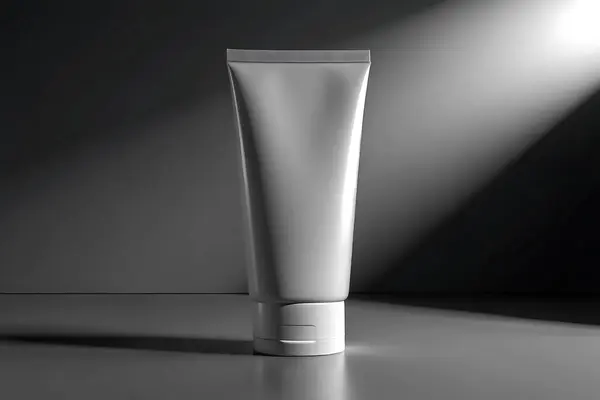 Tek renkli Boş Tüplü Model Minimalist Cilt Paketleme Tasarımı Güzellik Ürünleri Tasarımı