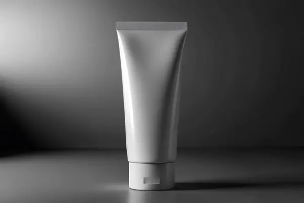 Tek renkli Boş Tüplü Model Minimalist Cilt Paketleme Tasarımı Güzellik Ürünleri Tasarımı