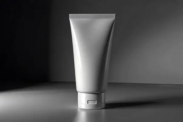 Tek renkli Boş Tüplü Model Minimalist Cilt Paketleme Tasarımı Güzellik Ürünleri Tasarımı