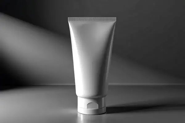 Tek renkli Boş Tüplü Model Minimalist Cilt Paketleme Tasarımı Güzellik Ürünleri Tasarımı