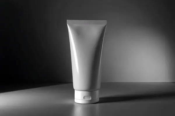 Tek renkli Boş Tüplü Model Minimalist Cilt Paketleme Tasarımı Güzellik Ürünleri Tasarımı