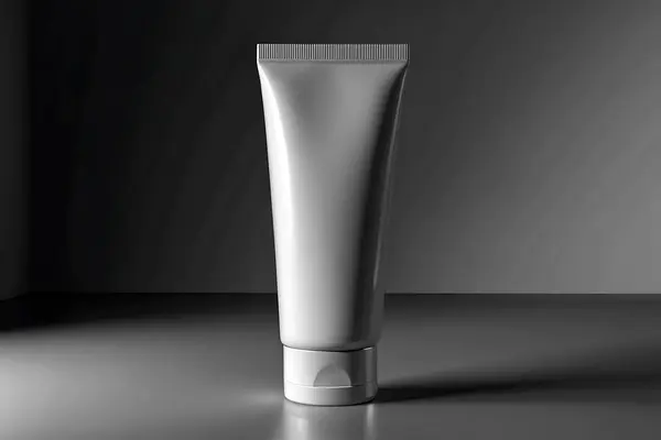 Tek renkli Boş Tüplü Model Minimalist Cilt Paketleme Tasarımı Güzellik Ürünleri Tasarımı