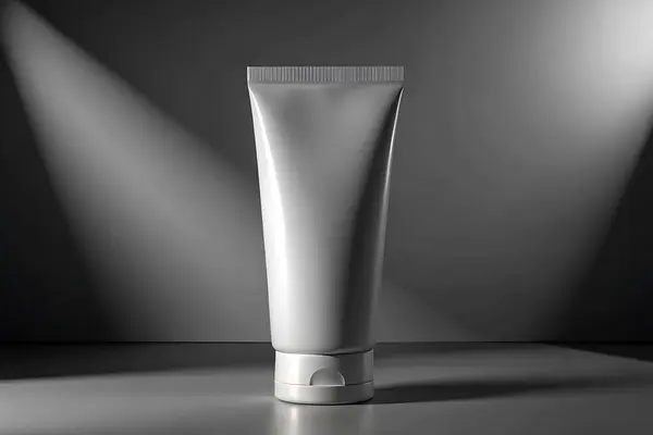 Tek renkli Boş Tüplü Model Minimalist Cilt Paketleme Tasarımı Güzellik Ürünleri Tasarımı