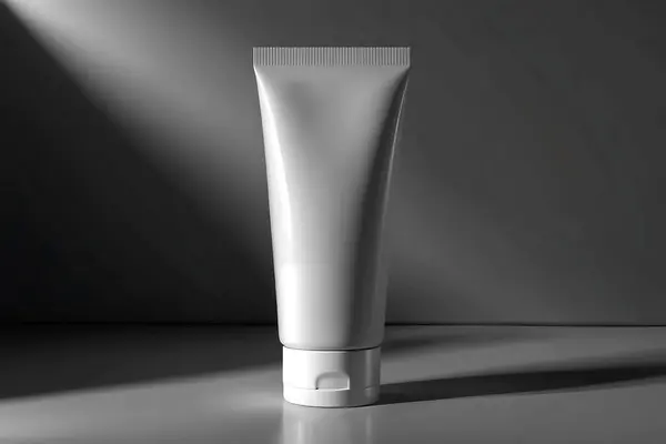 Tek renkli Boş Tüplü Model Minimalist Cilt Paketleme Tasarımı Güzellik Ürünleri Tasarımı