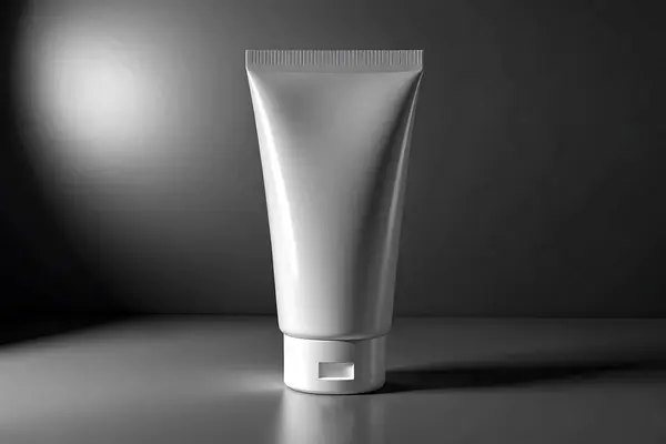 Tek renkli Boş Tüplü Model Minimalist Cilt Paketleme Tasarımı Güzellik Ürünleri Tasarımı