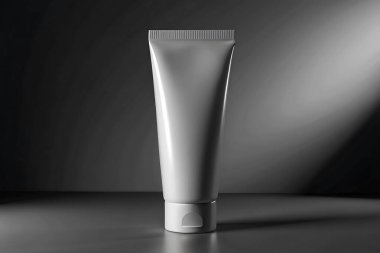 Tek renkli Boş Tüplü Model Minimalist Cilt Paketleme Tasarımı Güzellik Ürünleri Tasarımı