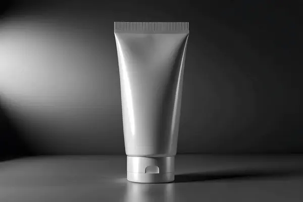 Tek renkli Boş Tüplü Model Minimalist Cilt Paketleme Tasarımı Güzellik Ürünleri Tasarımı