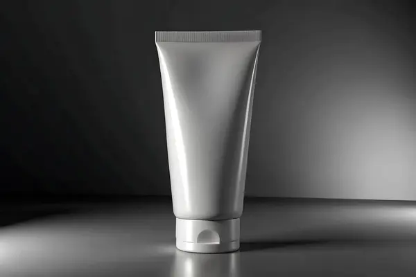 Tek renkli Boş Tüplü Model Minimalist Cilt Paketleme Tasarımı Güzellik Ürünleri Tasarımı