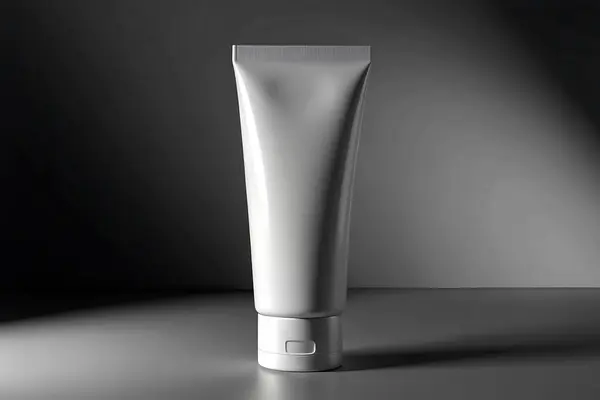 Tek renkli Boş Tüplü Model Minimalist Cilt Paketleme Tasarımı Güzellik Ürünleri Tasarımı