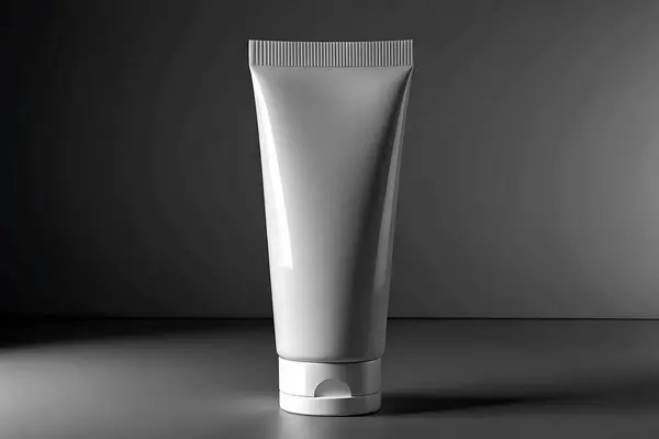 Tek renkli Boş Tüplü Model Minimalist Cilt Paketleme Tasarımı Güzellik Ürünleri Tasarımı