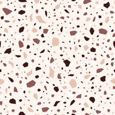 Terrazzo dokusu. Klasik İtalyan zeminli terrazzo, doğal taş, kuvars, mermer, Venedik usulü granit. Pastel renklerde iç tasarım için modern minimalist döşeme fayansları