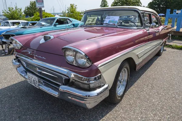 stock image Hilton Beach, Ontario, Canada - July 27, 2024: Red & White 1958 