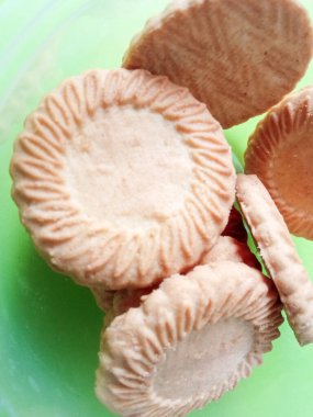 Yeşil ekran bisküviler.