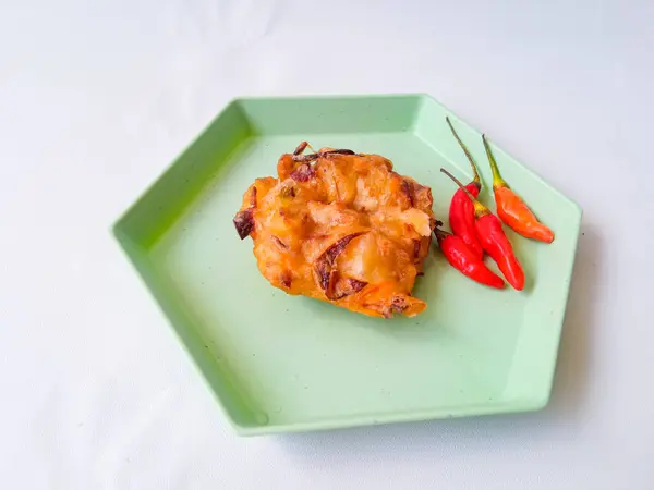 stock image Gorengan : Fried food is one of the most popular types of snacks in Indonesia. Indonesian street food.Black background.