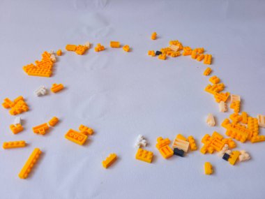 Renkli Plastik Oyuncak Tuğlaları Arkaplanı