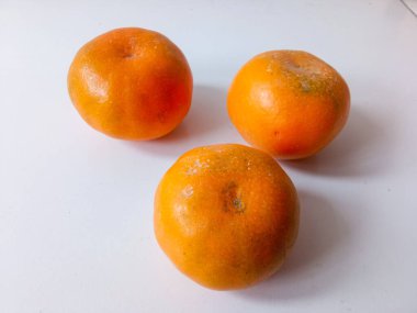 taze turuncu beyaz üzerine izole