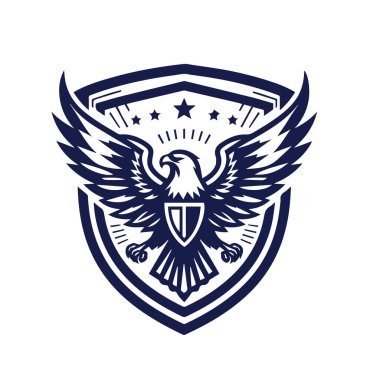 kartal vektör logo tasarımı resimleme