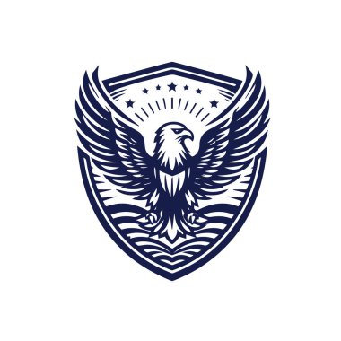 kartal vektör logo tasarımı resimleme