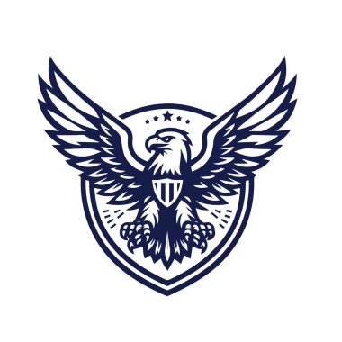 kartal vektör logo tasarımı resimleme