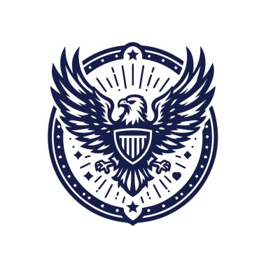 kartal vektör logo tasarımı resimleme