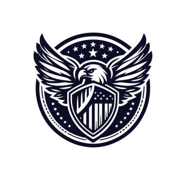 kartal vektör logo tasarımı resimleme