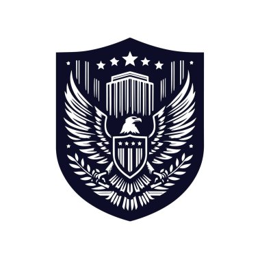 kartal vektör logo tasarımı resimleme