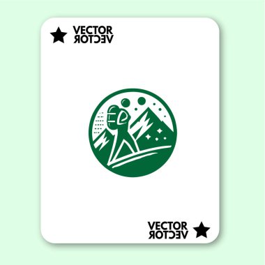 cool dağ logosu tatil vektörü