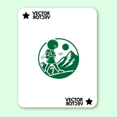 cool dağ logosu tatil vektörü