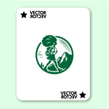 cool dağ logosu tatil vektörü