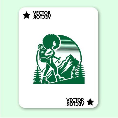 cool dağ logosu tatil vektörü