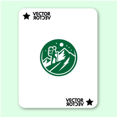 cool dağ logosu tatil vektörü