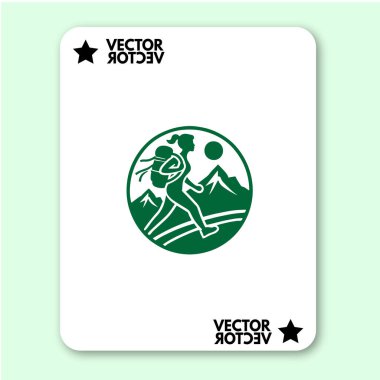 cool dağ logosu tatil vektörü