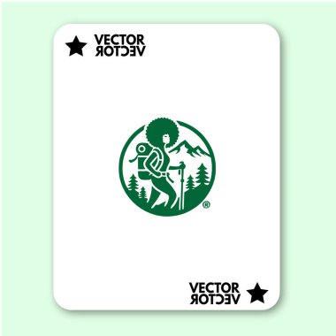 cool dağ logosu tatil vektörü