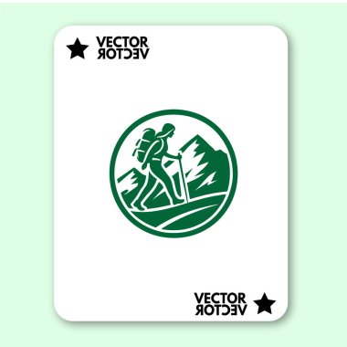 cool dağ logosu tatil vektörü