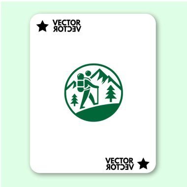 cool dağ logosu tatil vektörü