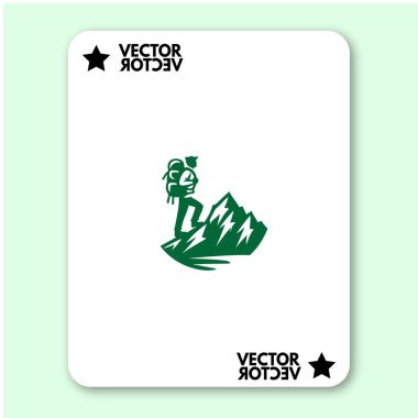 cool dağ logosu tatil vektörü