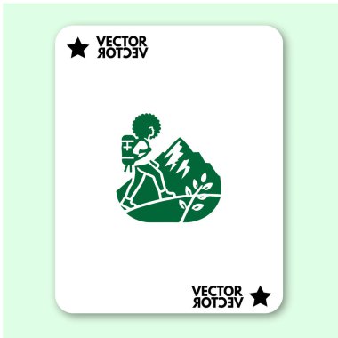 cool dağ logosu tatil vektörü