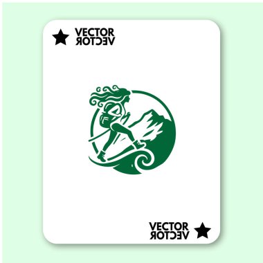 cool dağ logosu tatil vektörü