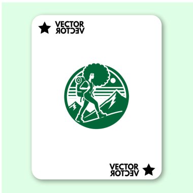 cool dağ logosu tatil vektörü