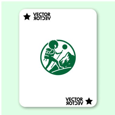 cool dağ logosu tatil vektörü