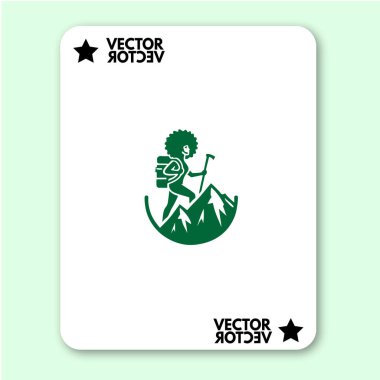 cool dağ logosu tatil vektörü