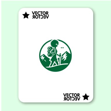 cool dağ logosu tatil vektörü