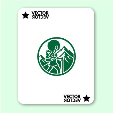 cool dağ logosu tatil vektörü