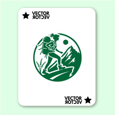 cool dağ logosu tatil vektörü