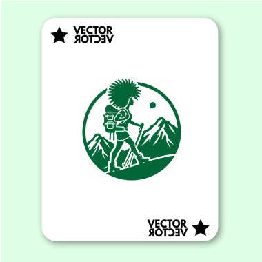 cool dağ logosu tatil vektörü