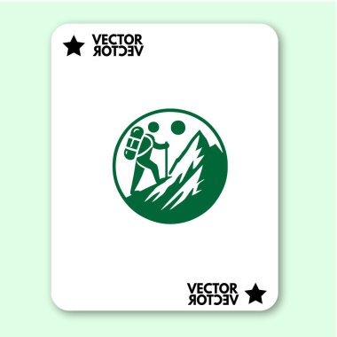 cool dağ logosu tatil vektörü