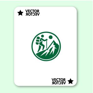 cool dağ logosu tatil vektörü